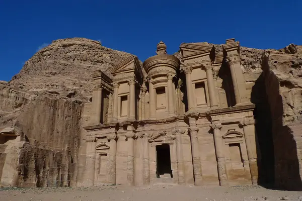 Las Ruinas Del Templo Antigua Ciudad Petra Jordania — Foto de Stock
