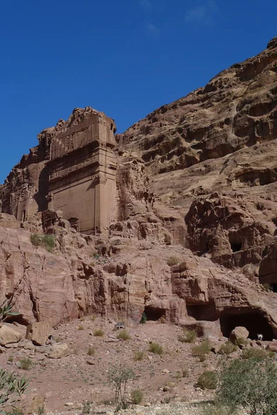 Las Ruinas Antigua Ciudad Petra Jordania — Foto de Stock