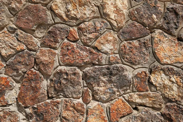 Textura Uma Parede Pedra Velha Com Padrão Materiais Naturais — Fotografia de Stock