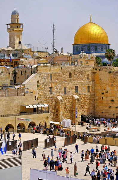 Israel Jerusalém Muro Ocidental Oração Muro Ocidental Israel Lugar Atração — Fotografia de Stock