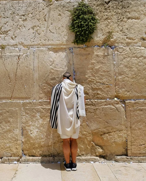 Israel Jerusalén Muro Occidental Oración Muro Occidental Israel Lugar Atracción — Foto de Stock