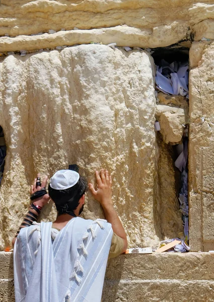 Izrael Jerozolima Zachodnia Ściana Modlitwa Przy Ścianie Zachodniej Izrael Jest Obrazy Stockowe bez tantiem