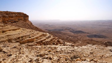 Makhtesh Ramon, İsrail Negev Çölü 'nün jeolojik bir özelliğidir. Birüssebi şehrinin yaklaşık 85 km güneyinde yer alan bu arazi, dünyanın en büyük erozyon sirkini temsil ediyor.