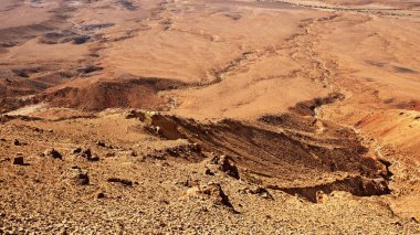 Makhtesh Ramon, İsrail Negev Çölü 'nün jeolojik bir özelliğidir. Birüssebi şehrinin yaklaşık 85 km güneyinde yer alan bu arazi, dünyanın en büyük erozyon sirkini temsil ediyor.