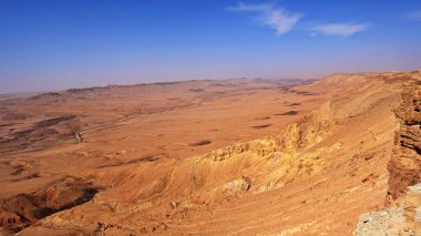 Makhtesh Ramon, İsrail Negev Çölü 'nün jeolojik bir özelliğidir. Birüssebi şehrinin yaklaşık 85 km güneyinde yer alan bu arazi, dünyanın en büyük erozyon sirkini temsil ediyor.. 