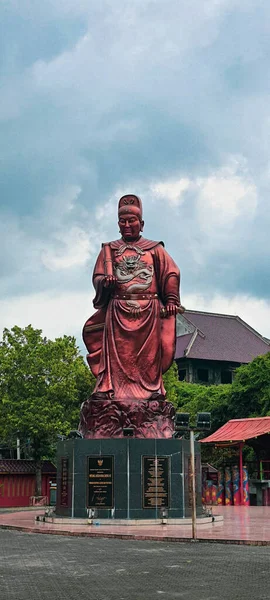 Semarang Daki Sam Poo Kong Tapınağı Bölgesinde Keşiş Imparator Heykeli — Stok fotoğraf