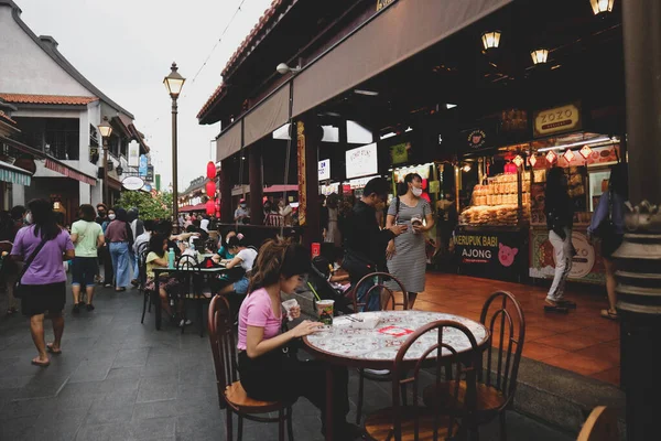 Tangerang Westjava Indonesien 2022 Besucher Hängen Pik Chinatown Pantjoran Area — Stockfoto