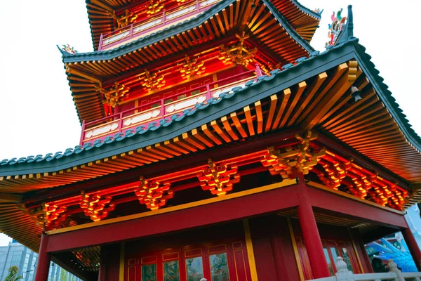 Pagoda Çin Mahallesi Pik Pantjoran Pantai Indah Kapuk Ortasındadır Cakarta — Stok fotoğraf