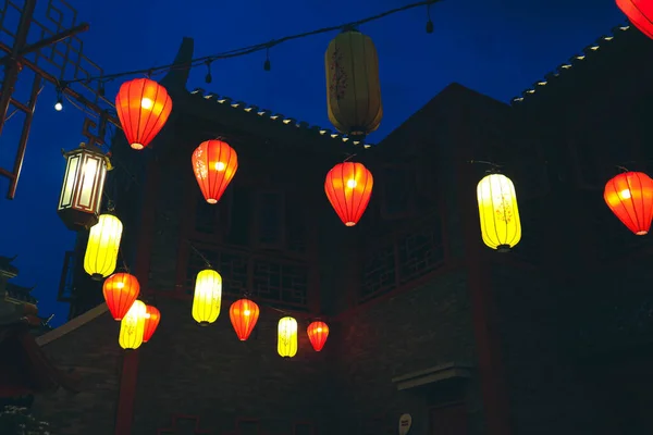 Paper Lantern Night Chinese Festival Pantai Indah Kapuk Jakarta — стоковое фото