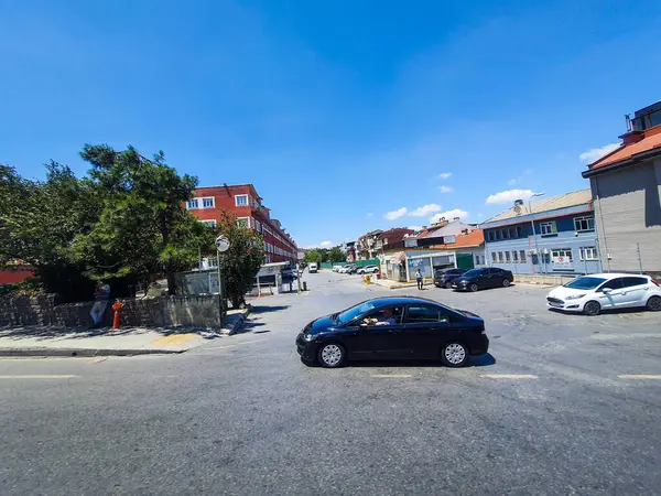 Turchia Luglio 2022 Condizioni Strada Una Strada Una Città Suburbana — Foto Stock