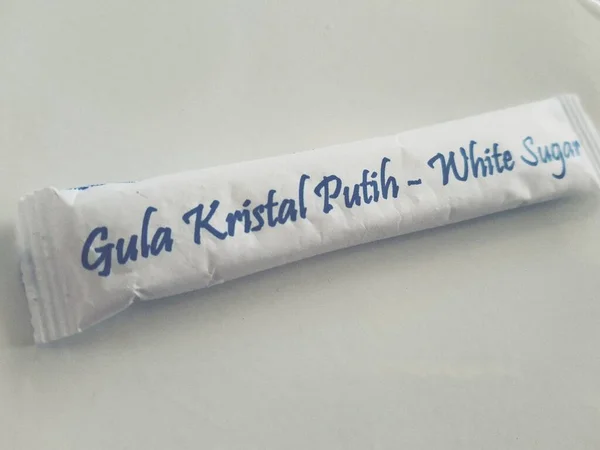 Jacarta Indonésia Outubro 2022 Isto Uma Vara Açúcar Cristal Branco — Fotografia de Stock
