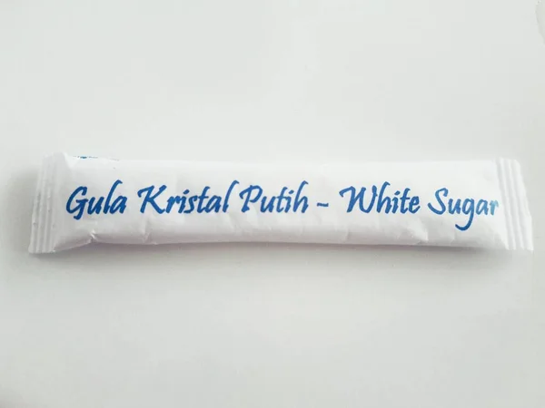 Yakarta Indonesia Octubre 2022 Esto Palo Azúcar Cristal Blanco Envuelto — Foto de Stock