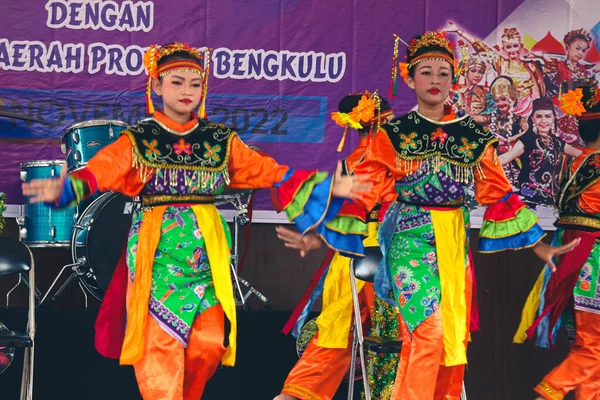 자카르타 인도네시아 2022 유치원에서 학교에 이르기까지 어린이들 대회에 참가하고 인도네시아의 — 스톡 사진