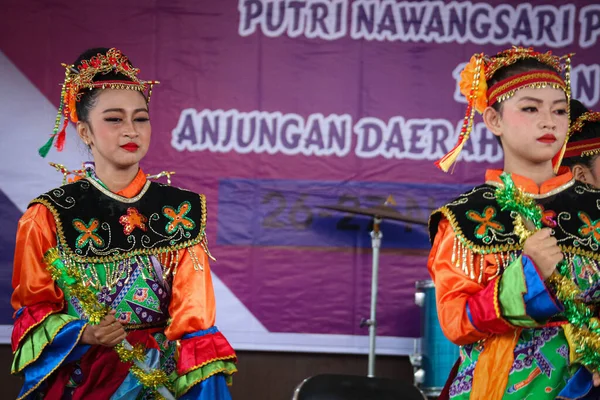 Джакарта Индонезия Ноябрь 2022 Года Национальном Конкурсе Танцев Архипелага Принимают — стоковое фото