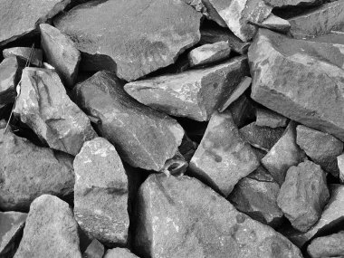 One example of photo composition by way of Fill The Frame. Broken rocks photographed at close range so that all the photo frames are filled with them. It is suitable for backgrounds or for 3D rendering textures.