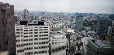 Tokyo, Japan in April 2019. The view of Tokyo from above as seen from the Tokyo Government Building, One of the Coolest Places to Enjoy the View of Tokyo City