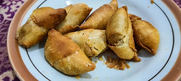 Pisang Molen Indonesian Traditional Food Made Banana Wrap Sheet Pastry — 스톡 사진