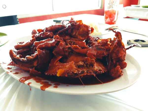 One Cak Gundul Main Dishes King Crab Crab Sweet Sour — Fotografia de Stock
