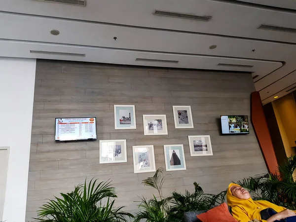 Bekasi Indonesia August 2019 Some Photos Hanging Wall Hotel Lounge — 图库照片