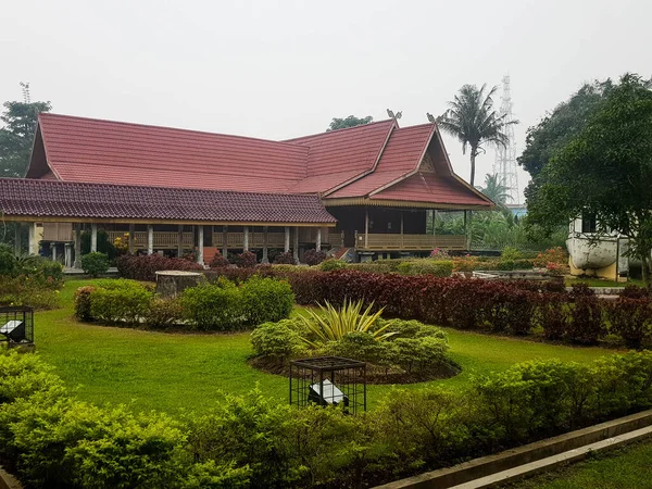 Riau Indonézia 2019 Októberében Siak Sri Indrapura Palota Atau Istana — Stock Fotó