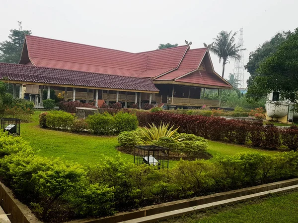 Riau Indonézia 2019 Októberében Siak Sri Indrapura Palota Atau Istana — Stock Fotó