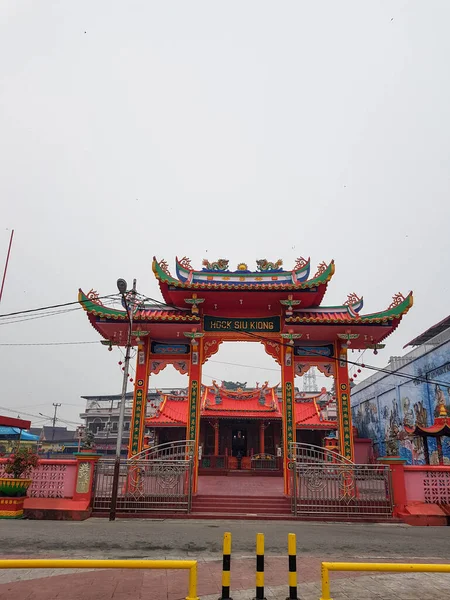 Riau Indonésie Octobre 2019 Temple Hock Siu Kiong Est Situé — Photo