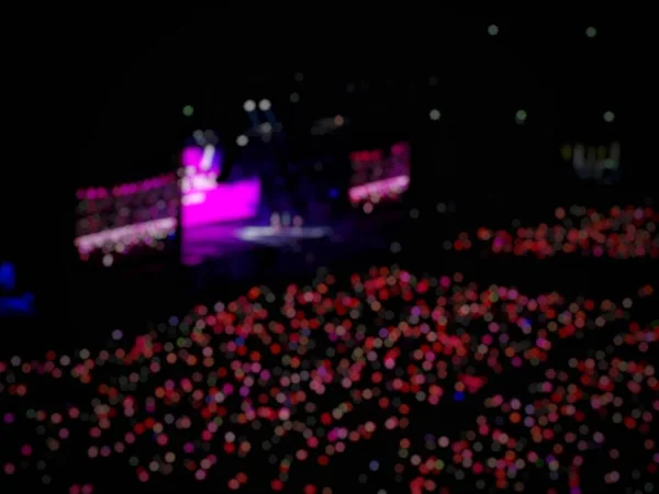 Rozostřená Rozmazaná Fotografie Atmosféry Černorůžového Koncertu Jakartě Born Pink Atmosféra — Stock fotografie