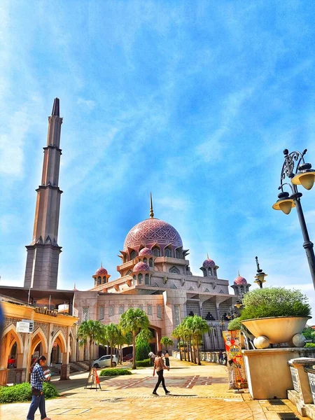 Putra Jaya Malásia Maio 2023 Putra Mesquita Malaio Masjid Putre — Fotografia de Stock