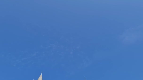 Осака Японія Вересня 2023 Року Кадри Будівлі Замку Хогвартс Осаці — стокове відео