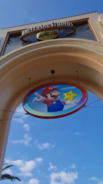 Οσάκα Ιαπωνία Σεπτεμβρίου 2023 Visitors Entering Exiting Super Nintendo Area — Αρχείο Βίντεο