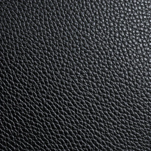 Textura Couro Preto Branco Plano — Fotografia de Stock