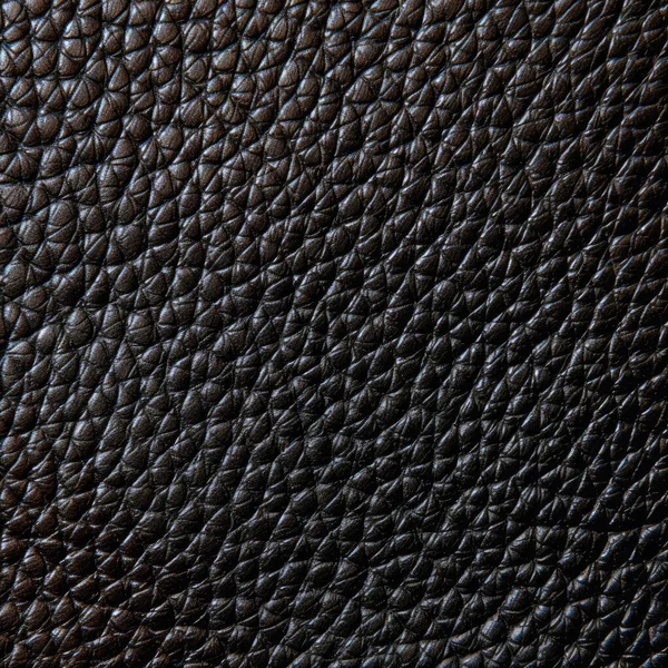 Lapos Üres Fekete Bőr Textúra — Stock Fotó