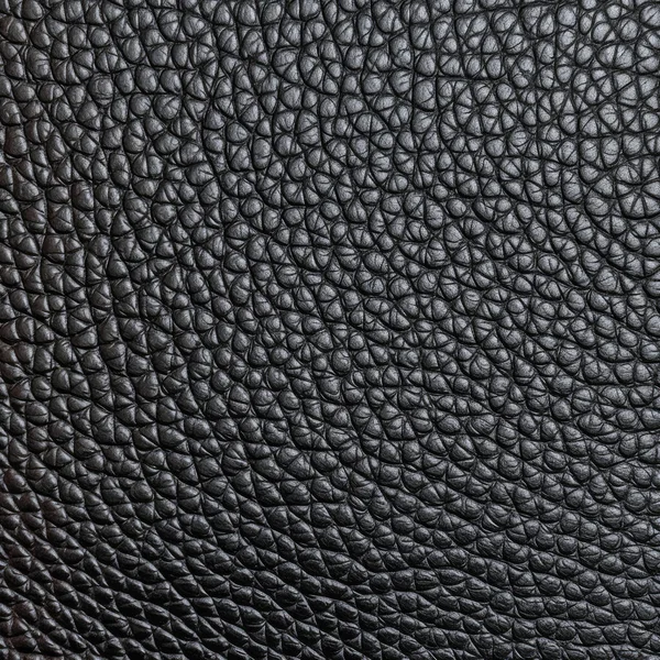 Prázdná Černá Kožená Textura — Stock fotografie