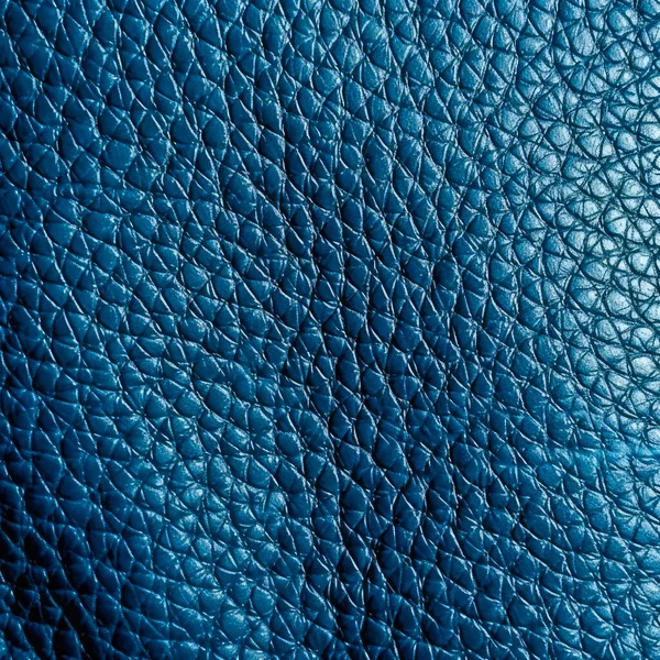 Platte Blanco Blauwe Lederen Textuur — Stockfoto