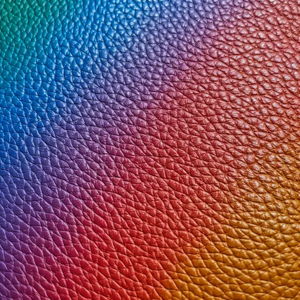 Flat Blank Rainbow Leather Texture — Stock Photo, Image