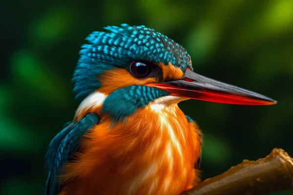 Primo Piano Uccello Martin Pescatore Comune All Aperto — Foto Stock