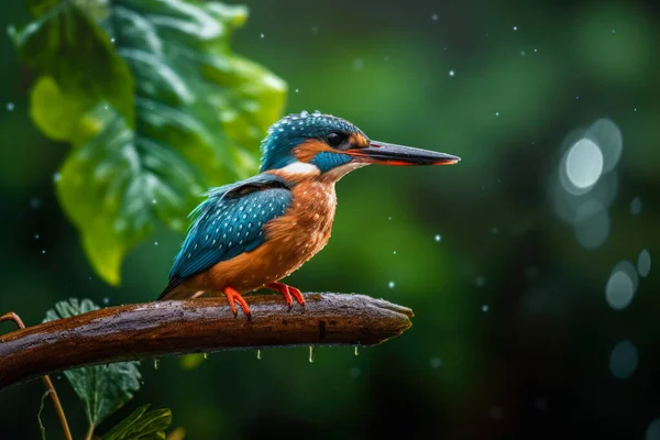 Perto Livre Comum Kingfisher Pássaro — Fotografia de Stock