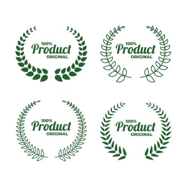 set of original product with laurel wreath