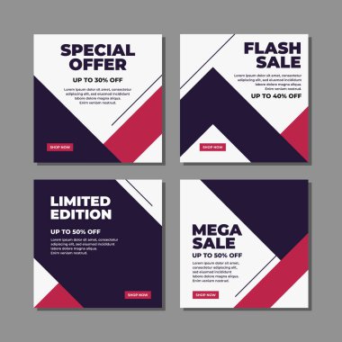 modern social media post template