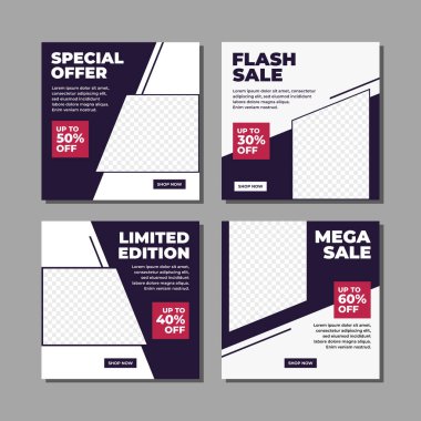 modern social media post template