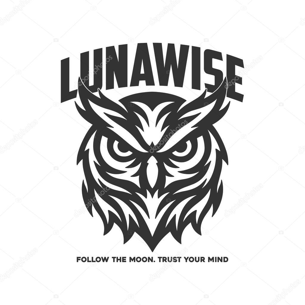 Owl Head Tribal Logo vector