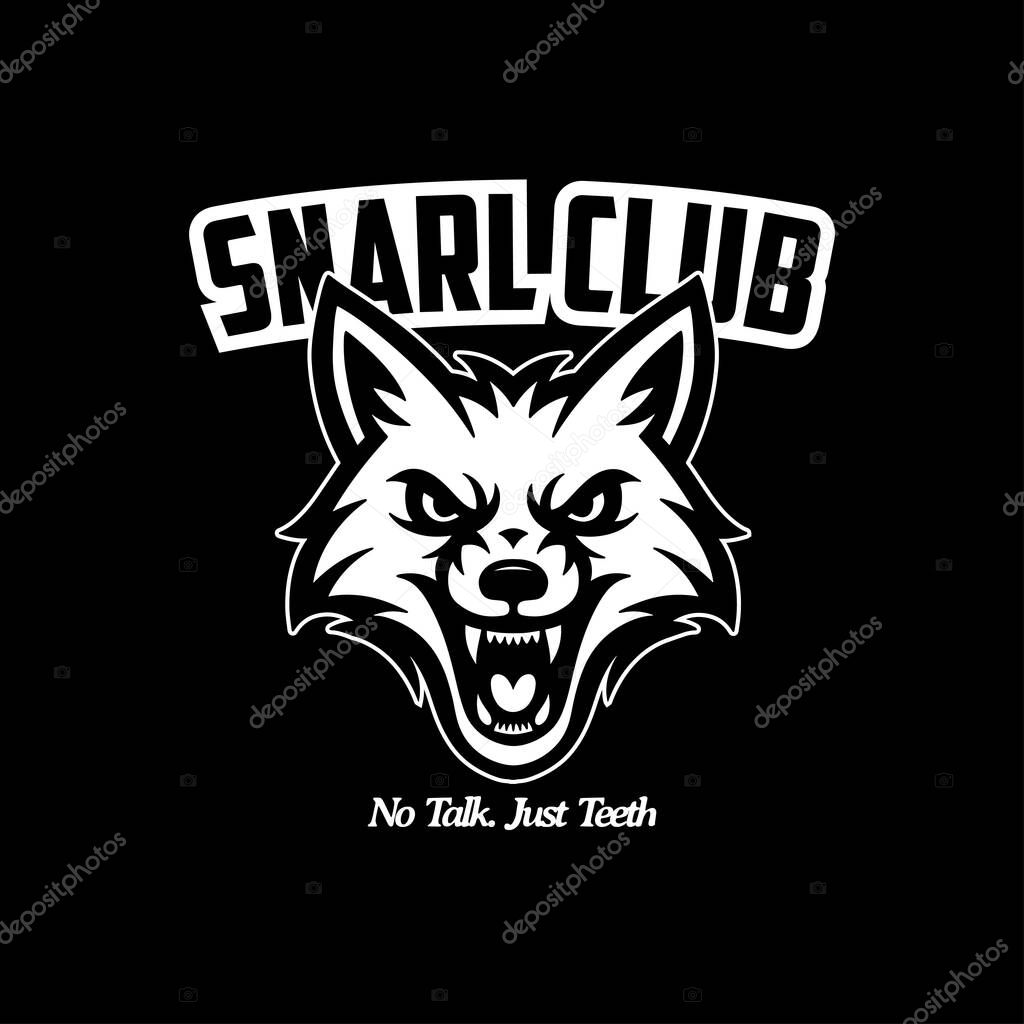 Angry Wolf Mascot Logo Esport Animal Head