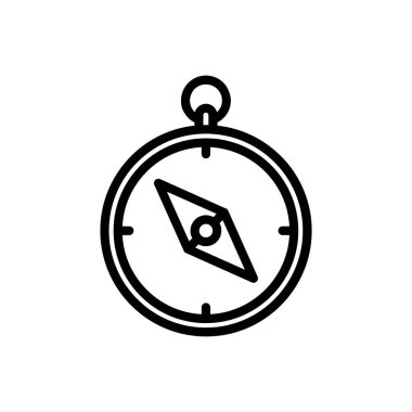 Macera Pusula Simgesi, Açık Hava Navigasyon Sembolü, Yürüyüş Pusula Vektörü