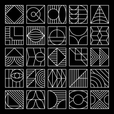 Doğrusal Geometrik Desen Ayarları, Modern Soyut Vektör Arkaplanı