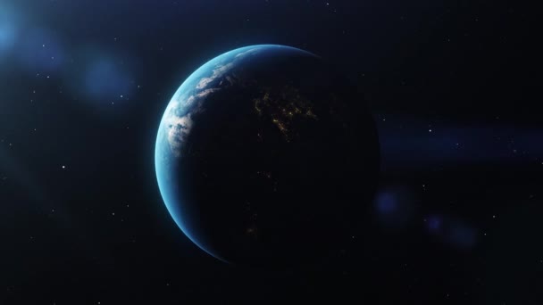 Повертаючи Планету Землі Петля — стокове відео