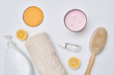 some items that include lemons, soap, and other things to make your skin look more like natural hair