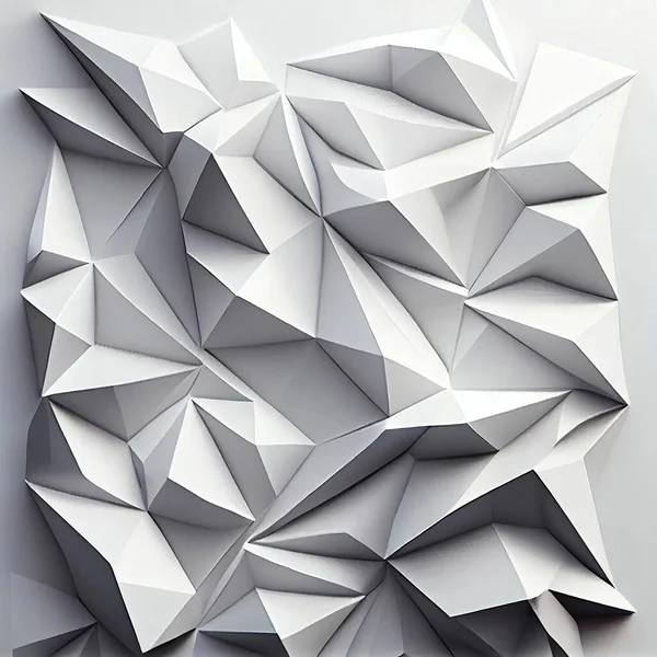 an abstract wallpaper with white and black triangles on the top, as if its made out of paper
