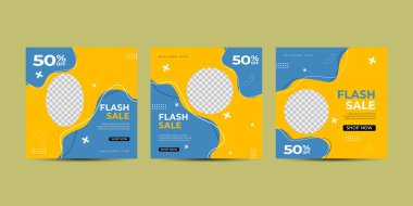 Düzenlenebilir Modern Şablon. Sosyal Medya Postası için indirimli reklam şablonu, afiş. Soyut şablona sahip zarif satış ve indirimli arka planlar. Vektör kapağı.