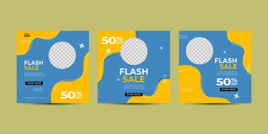 Düzenlenebilir Modern Şablon. Sosyal Medya Postası için indirimli reklam şablonu, afiş. Soyut şablona sahip zarif satış ve indirimli arka planlar. Vektör kapağı.