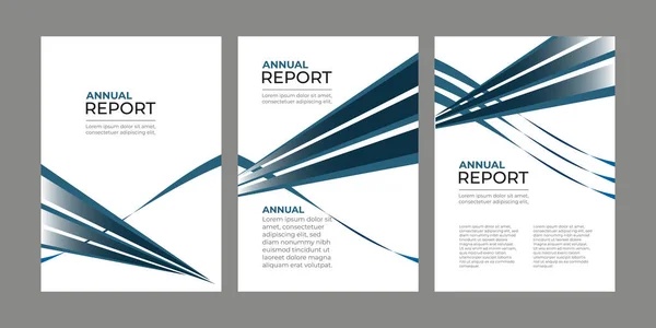 Layout Modelo Folheto Relatório Anual Projeto Cobertura —  Vetores de Stock